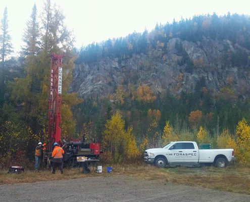 Forage environnemental – BFC Valcartier