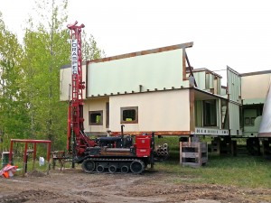 Forage environnementaux sur le site d'un chantier maritime à Lévis