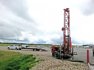 Forages environnementaux sur le site de Havre Saint-Pierre