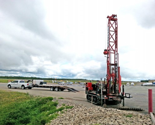 Forages environnementaux sur le site de Havre Saint-Pierre